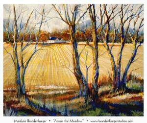 Marilynn Brandenburger's work featured on post card announcing the show